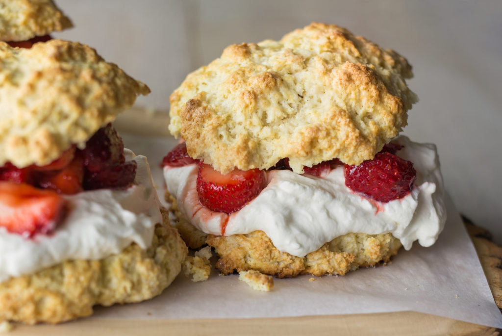 Strawberry Buttermilk Biscuit Shortcakes